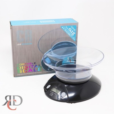 DIGITAL SCALE JDS-KC2000B 0.1G BLACK CRS49 1CT